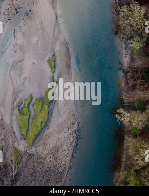 Rivière Tavy au barrage de Lopwell, Devon Banque D'Images