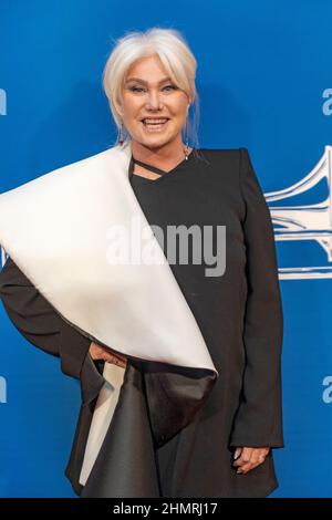 New York, États-Unis. 10th févr. 2022. NEW YORK, NEW YORK - 10 FÉVRIER : Deborra-Lee Furness participe à la soirée d'ouverture de 'The Music Man' sur Broadway au Winter Garden Theatre le 10 février 2022 à New York. Crédit : Ron Adar/Alay Live News Banque D'Images