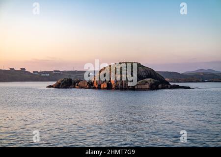 L'île en forme de tortue de Kincasslagh à Cruit Island dans le comté de Donegal - Irlande- Banque D'Images