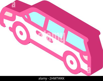 illustration vectorielle isométrique icône de transport monospace monospace Illustration de Vecteur