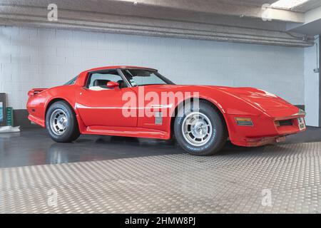 BARCELONE, ESPAGNE-25 C3 MAI 2021 : coupé Corvette 1980 de Chevrolet Banque D'Images
