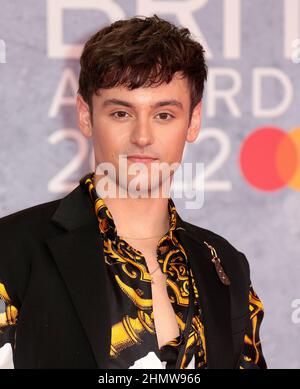 08 févr. 2022 - Londres, Angleterre, Royaume-Uni - Tom Daley assiste aux BRIT Awards 2022, O2 Arena *USAGE ÉDITORIAL SEULEMENT* Banque D'Images