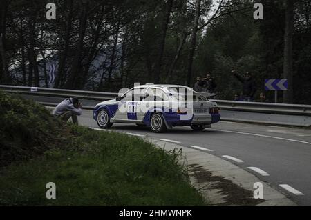 Une voiture de sport Ford Sierra RS500 Cosworth d'époque Banque D'Images