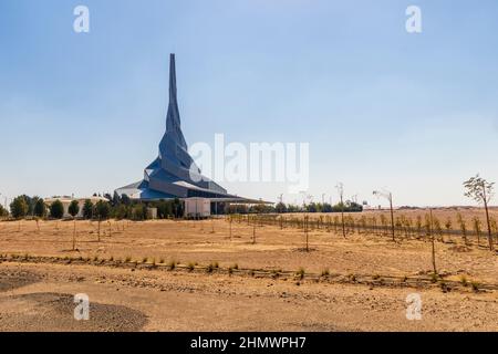 Dubaï, Émirats Arabes Unis - 26.01.2022 photo d'un quartier général du parc solaire HH Sheikh Mohammed Bin Rashid Al Maktoum. Banque D'Images