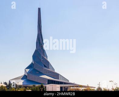 Dubaï, Émirats Arabes Unis - 26.01.2022 photo d'un quartier général du parc solaire HH Sheikh Mohammed Bin Rashid Al Maktoum. Banque D'Images