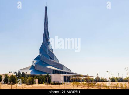 Dubaï, Émirats Arabes Unis - 26.01.2022 photo d'un quartier général du parc solaire HH Sheikh Mohammed Bin Rashid Al Maktoum. Banque D'Images