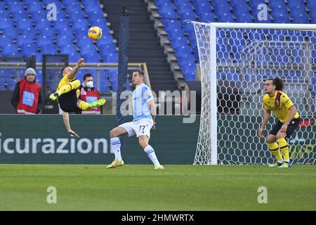 Rome, Italie. 12th février 2022. Pendant la 25th journée de la série A Championship entre S.S. Lazio vs Bologna F.C. le 12th février 2022 au Stadio Olimpico à Rome, Italie. Crédit : Agence photo indépendante/Alamy Live News Banque D'Images