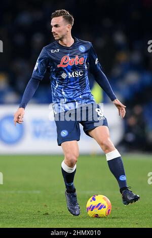 Naples, Italie. 12th févr. 2022. Fabian Ruiz de SSC Napoli pendant la série Un match entre Napoli et FC Internazionale au Stadio Diego Armando Maradona, Naples, Italie, le 12 février 2022. Credit: Giuseppe Maffia/Alay Live News Banque D'Images