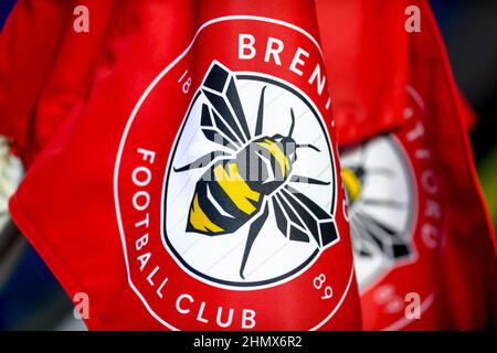 Londres, Royaume-Uni. 12th févr. 2022. L'équipe de Brentford se marque lors du match de la Premier League entre Brentford et Crystal Palace au Brentford Community Stadium, Londres, Angleterre, le 12 février 2022. Photo de Phil Hutchinson. Utilisation éditoriale uniquement, licence requise pour une utilisation commerciale. Aucune utilisation dans les Paris, les jeux ou les publications d'un seul club/ligue/joueur. Crédit : UK Sports pics Ltd/Alay Live News Banque D'Images