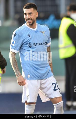 Roma, Italie. 12th févr. 2022. Mattia Zaccagni de SS Lazio pendant la série Un match de football entre SS Lazio et le FC de Bologne au stade Olimpico à Rome (Italie), le 12th février 2022. Photo Antonietta Baldassarre/Insidefoto Credit: Insidefoto srl/Alay Live News Banque D'Images