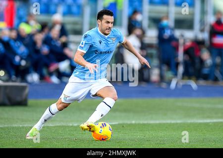Rome, Italie. 12th févr. 2022. Pedro de SS Lazio pendant le football série A match, Stadio Olimpico, SS Lazio contre Bologna FC, 12th février 2022 (photo par AllShotLive/Sipa USA) Credit: SIPA USA/Alay Live News Banque D'Images