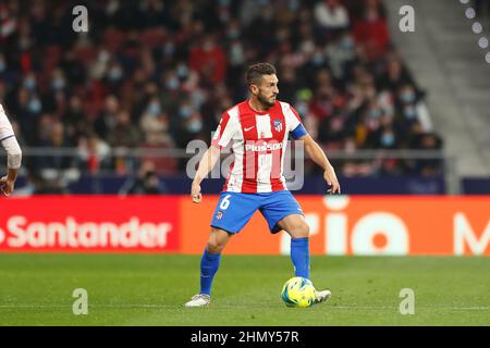 Madrid, Espagne. 12th févr. 2022. Koke (Atletico) football : Espagnol 'la Liga Santander' match entre le Club Atletico de Madrid 4-3 Getafe CF à l'Estadio Wanda Metropolitano à Madrid, Espagne . Crédit: Mutsu Kawamori/AFLO/Alay Live News Banque D'Images