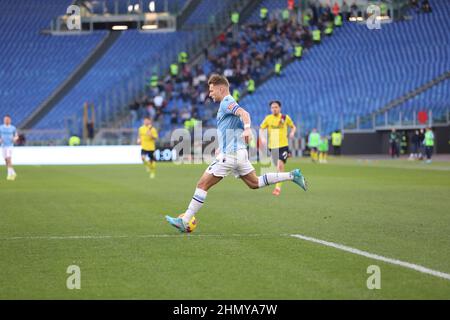 Rome, Italie. 12th févr. 2022. Italie. Football: Au Stadio Olimpico Lazio bat Bologna 3-0 pour le match de 25th de l'italien Serie A. dans cette photo: Immobile (photo de Paolo Pizzi/Pacific Press) Credit: Pacific Press Media production Corp./Alay Live News Banque D'Images