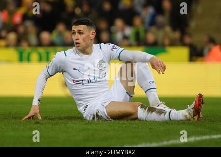 Norwich, Royaume-Uni. 12th févr. 2022. 12 février 2022 - Norwich City / Manchester City - Premier League - Carrow Road Phil Foden pendant le match à Carrow Road Picture Credit : Credit: Mark pain/Alay Live News Banque D'Images