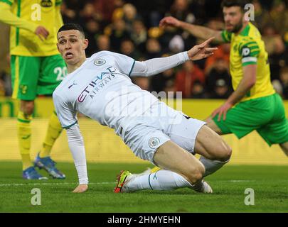 Norwich, Royaume-Uni. 12th févr. 2022. 12 février 2022 - Norwich City / Manchester City - Premier League - Carrow Road Phil Foden pendant le match à Carrow Road Picture Credit : Credit: Mark pain/Alay Live News Banque D'Images