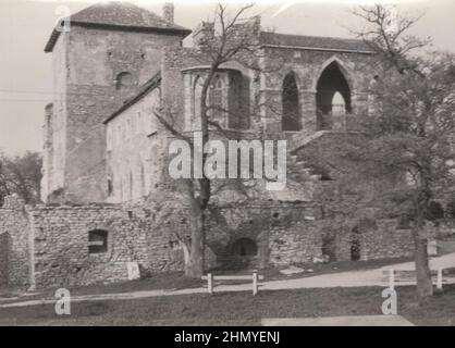 Photo vintage sur une photo de manoir du 18e siècle a été prise à la source des années 1910 : photographies originales ADDITIONAL-RIGHTS-CLEARANCE-INFO-NOT-AVAILABLE Banque D'Images