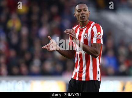 Londres, Angleterre, le 12th février 2022. Ethan Pinnock de Brentford lors du match de la Premier League au Brentford Community Stadium, Londres. Crédit photo à lire: Paul Terry / Sportimage crédit: Sportimage / Alay Live News Banque D'Images