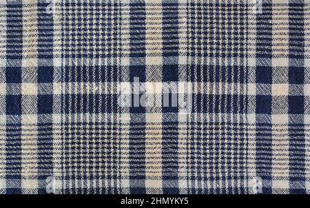 Tissu à motif de damier, tissu tartan, gros plan de motif géométrique, tissu à motif écossais Banque D'Images