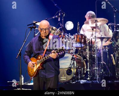 Mark Knopfler en représentation à Barcelone Banque D'Images