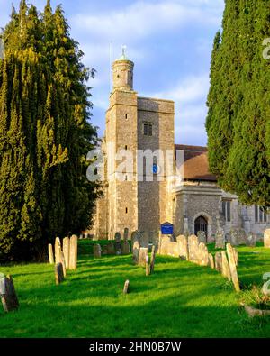 Bishop's Waltham, Royaume-Uni - 6 mars 2020 : Église Saint-Pierre de Bishop's Waltham, Hampshire, Royaume-Uni Banque D'Images