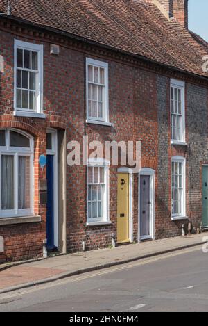 Maisons anciennes dans South Street, Havant, Hants Banque D'Images