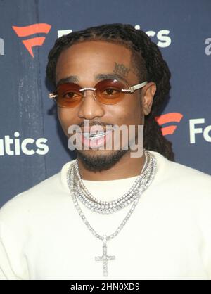 CULVER CITY, CA - 12 FÉVRIER - Quavo, à la fête fanatics Super Bowl 2022 de Michael Rubin à 3Labs à Culver City, Californie, le 12 février 2022. Crédit: Faye Sadou/MediaPunch Banque D'Images