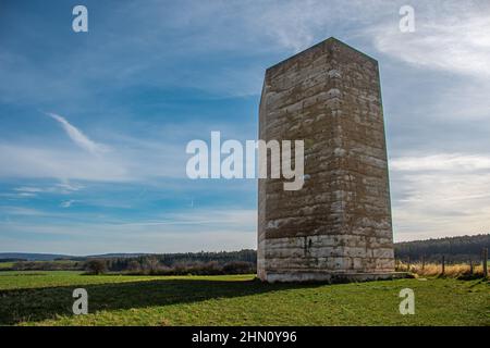 La chapelle du frère Klaus à Wachendorf par beau temps Banque D'Images