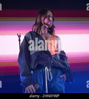 Glasgow, Écosse, 12th février l'ancienne Spice Girl, Melanie C également connue sous le nom de Sporty Spice, Mel C, Melanie Chisholm se produit le soir d'ouverture de sa tournée. Crédit: Chris McNulty/Alay Live News Banque D'Images