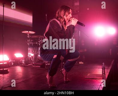 Glasgow, Écosse, 12th février l'ancienne Spice Girl, Melanie C également connue sous le nom de Sporty Spice, Mel C, Melanie Chisholm se produit le soir d'ouverture de sa tournée. Crédit: Chris McNulty/Alay Live News Banque D'Images