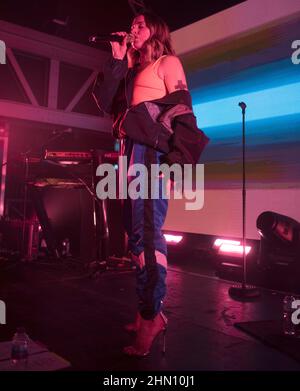 Glasgow, Écosse, 12th février l'ancienne Spice Girl, Melanie C également connue sous le nom de Sporty Spice, Mel C, Melanie Chisholm se produit le soir d'ouverture de sa tournée. Crédit: Chris McNulty/Alay Live News Banque D'Images