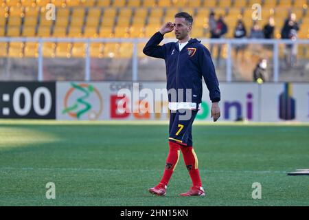 Lecce, Italie. 13th févr. 2022. Antonio Ragusa (US Lecce) pendant US Lecce vs Benevento Calcio, jeu de football italien série B à Lecce, Italie, febbraio 13 2022 crédit: Agence de photo indépendante/Alamy Live News Banque D'Images