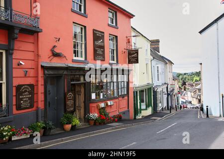 Vue sur la rue Bishops Castle avec Yarborough House Banque D'Images