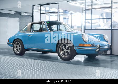 BARCELONE, ESPAGNE-25 MAI 2021 : 1973 Porsche 911 Targa Banque D'Images