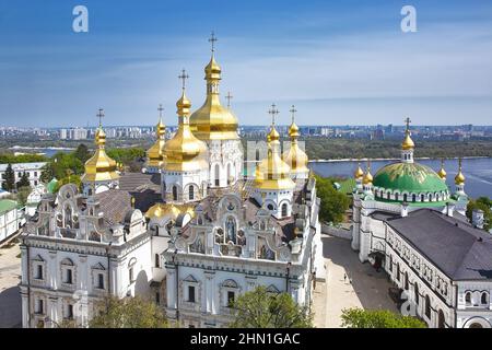 Vue aérienne de Kiev Pechersk Lavra Banque D'Images