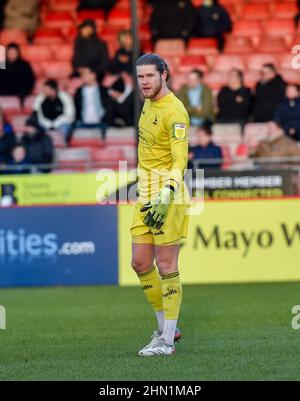 Ben Killip de Hartlepool lors du match de la Sky Bet League Two entre Crawley Town et Hartlepool Unis au People's Pension Stadium , Crawley , Royaume-Uni - 12th février 2022 - usage éditorial uniquement. Pas de merchandising. Pour les images de football, les restrictions FA et Premier League s'appliquent inc. Aucune utilisation Internet/mobile sans licence FAPL - pour plus de détails, contactez football Dataco Banque D'Images