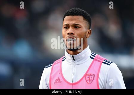 Stade Carlo Castellani, Empoli, Italie, 13 février 2022, Balde Diao Keita (Cagliari Calcio) pendant Empoli FC vs Cagliari Calcio - football italien série A match Banque D'Images