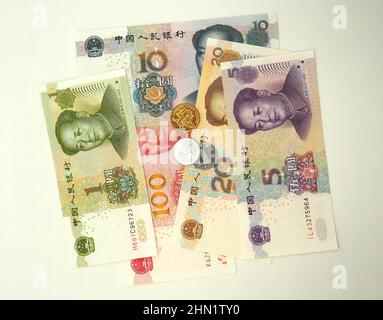 Billets en renminbi, renminbi chinois (RMB), Chine, Asie Banque D'Images