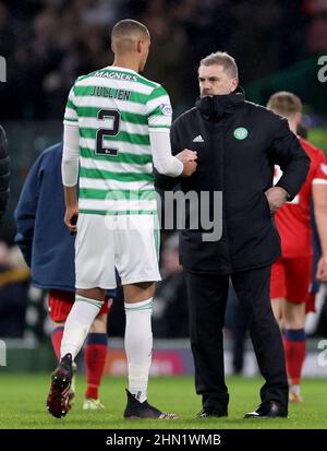 Lors du cinquième tour de la coupe d'Écosse au Celtic Park, Glasgow. Date de la photo: Dimanche 13 février 2022. Banque D'Images