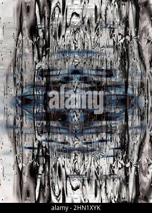 Ondulations et réflexions dans la rivière Cherwell à Oxford - visualisation abstraite T3 Banque D'Images