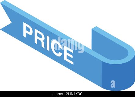 Nouvelle icône de prix spécial vecteur isométrique. Étiquette de vente. Offre de réduction Illustration de Vecteur