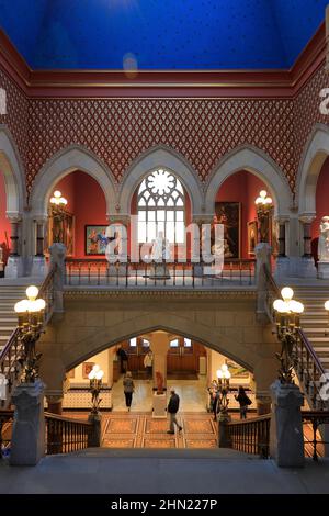 Vue intérieure du bâtiment Fumess-Hewitt de l'Académie des Beaux-Arts de Pennsylvanie.Philadelphia.Pennsylvania.USA Banque D'Images