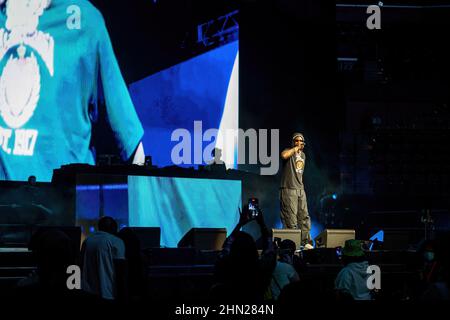 2 Chainz est un rappeur américain, pendant 2022 Legendz du Streetz Miami tour à la FLA Live Arena. Banque D'Images