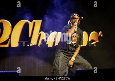 2 Chainz est un rappeur américain, pendant 2022 Legendz du Streetz Miami tour à la FLA Live Arena. Banque D'Images