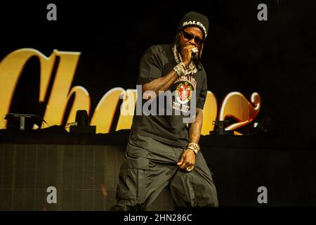 2 Chainz est un rappeur américain, pendant 2022 Legendz du Streetz Miami tour à la FLA Live Arena. Banque D'Images