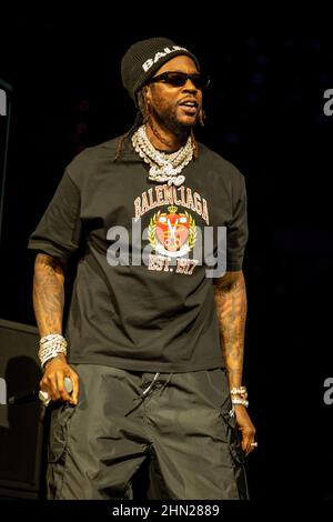 2 Chainz est un rappeur américain, pendant 2022 Legendz du Streetz Miami tour à la FLA Live Arena. Banque D'Images