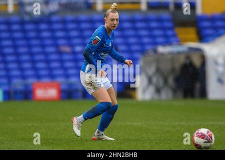 Birmingham, Angleterre, 13th février Jade Pennock (11 Birmingham City) passe la balle dans le match WSL entre Birmingham City et Tottenham Hotspur à St. Andrews. Gareth Evans/SPP crédit: SPP Sport presse photo. /Alamy Live News Banque D'Images