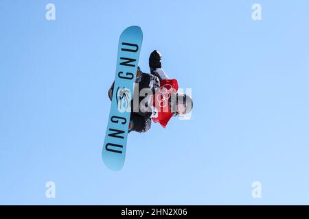 Jamie Anderson (Etats-Unis), 5 FÉVRIER 2022 - snowboard : qualification féminine en slaoppestyle lors des Jeux Olympiques d'hiver de 2022 à Beijing à Genting Sno Banque D'Images