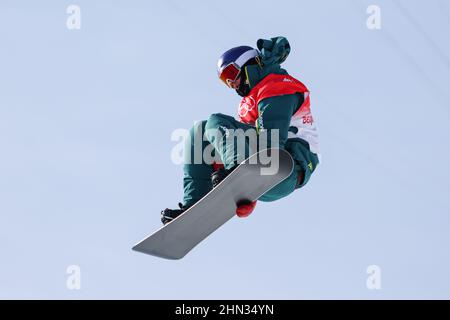 Scotty James (AUS), 11 FÉVRIER 2022 - snowboard : finale hommes de Halfpipe lors des Jeux Olympiques d'hiver de Beijing 2022 au parc de neige de Genting à Zhangjiakou, Hebei, Chine. (Photo de YUTAKA/AFLO SPORT) Banque D'Images