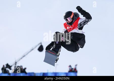 Taylor Gold (Etats-Unis), 11 FÉVRIER 2022 - snowboard : finale de Halfpipe pour hommes lors des Jeux Olympiques d'hiver de Beijing 2022 au parc de neige Genting à Zhangjiakou, Hebei, Chine. (Photo de YUTAKA/AFLO SPORT) Banque D'Images
