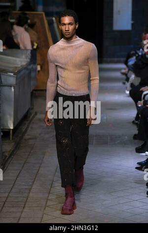 ECKHAUS LATTA piste automne/hiver 2022-23 pendant la semaine de la mode de New York, 2022 février - New York, États-Unis d'Amérique. 12/02/2022 Banque D'Images